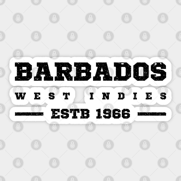 Barbados Estb 1962 West Indies Sticker by IslandConcepts